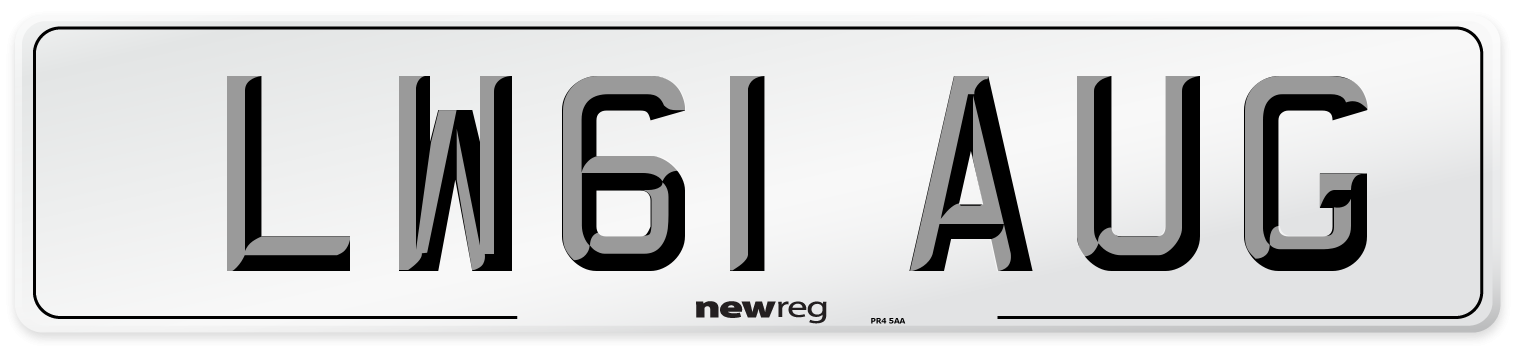 LW61 AUG Number Plate from New Reg